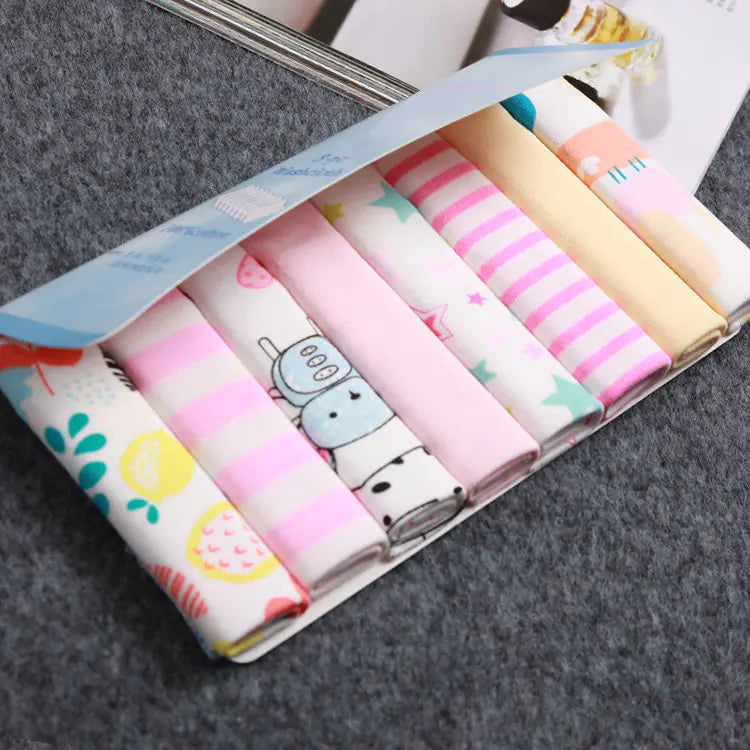 🧸 SnuggleSpots™ Baby Cotton Gauze Towel Set – 8PCS