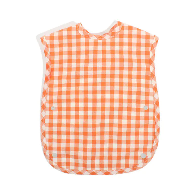 🧼 PlaidPal™ Waterproof Cotton Bib – Stylish & Mess-Free Mealtime!