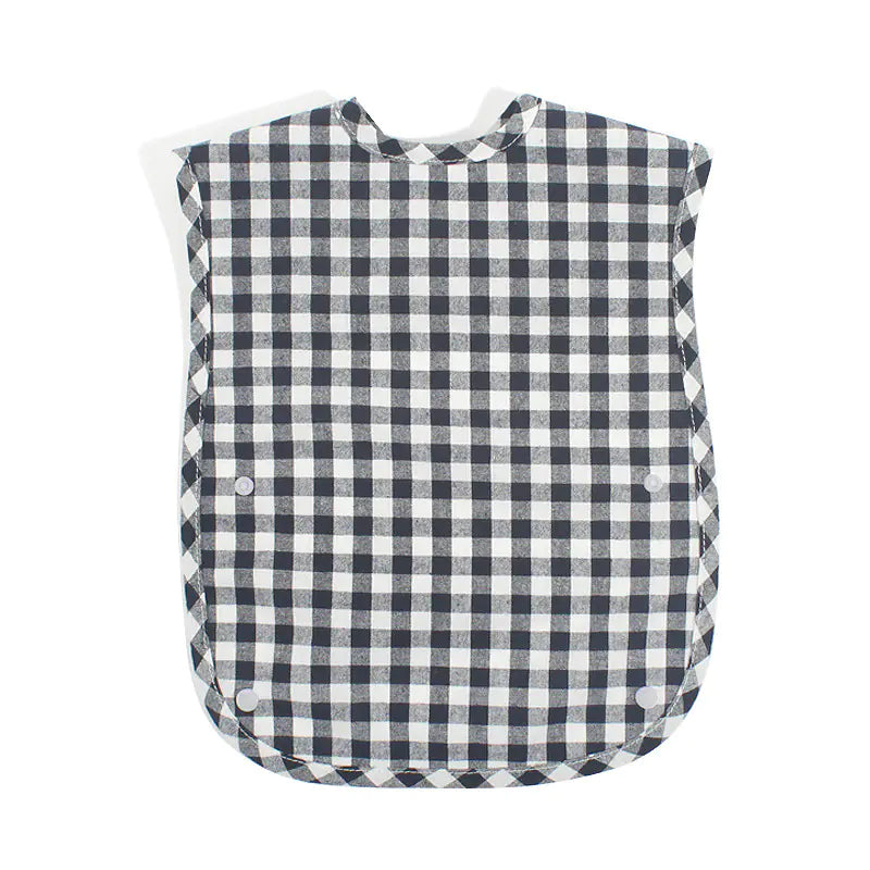 🧼 PlaidPal™ Waterproof Cotton Bib – Stylish & Mess-Free Mealtime!