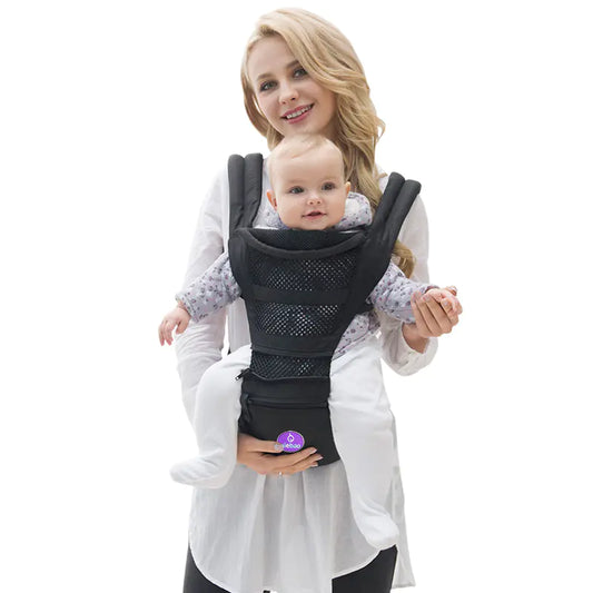 👶 Multi-Functional Baby Waist Stool – Ergonomic Organic Cotton Hip Seat Carrier for Newborns & Toddlers (Up to 20kg)